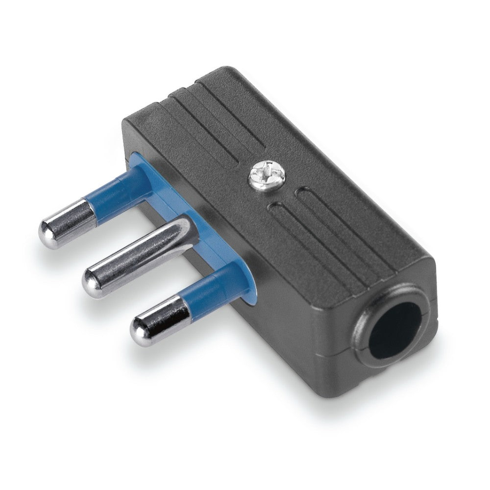 Spina Salvaspazio 16A 2 Poli + Terra N.420.1 Nera - Polypool Spina Salvaspazio 16A 2 Poli + Terra N.420.1 Nera - Polypool